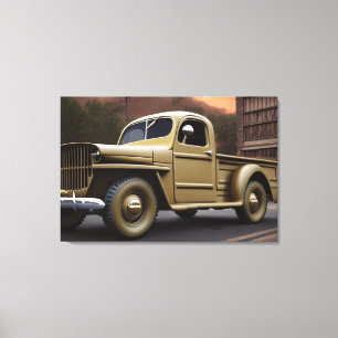 1942 Pickup Truck Canvas afdrukken