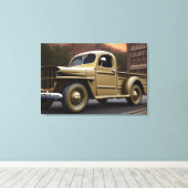 1942 Pickup Truck Canvas afdrukken (Insitu (Houten vloer))