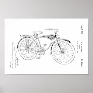 1942 Schwinn Bicycle Patent Art Print