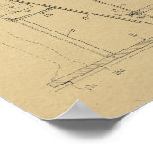 1942 Spinale krommen Patent Art Print (Hoek)