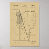 1942  Spinale krommen Patent Art Print (Voorkant)