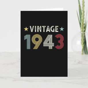  1943 80ste verjaardag Gift 80 jaar oud Kaart
