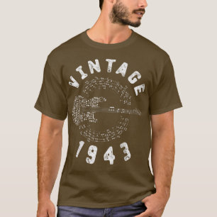 1943 Birthday Limited Edition Guitar Music T-shirt