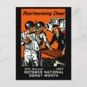 1943 Donut Poster Briefkaart (Voorkant)