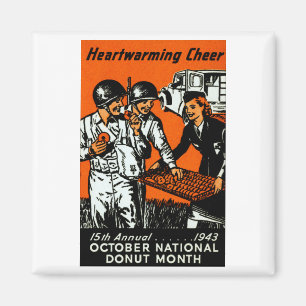 1943 Donut Poster Magneet