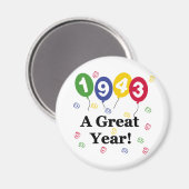 1943 Een grote jaardag Magneet (Voorkant / Achterkant)