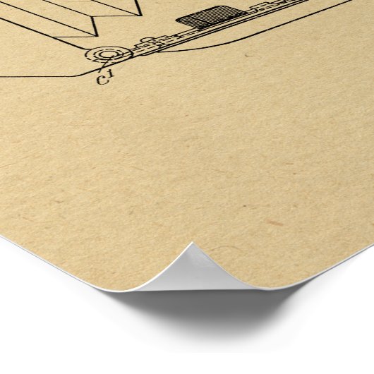 1943 Folding Camera Patent Art Drawing Print (Hoek)