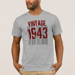 1943 Geboortejaar De beste Vintage W1988 van 1943 T-shirt