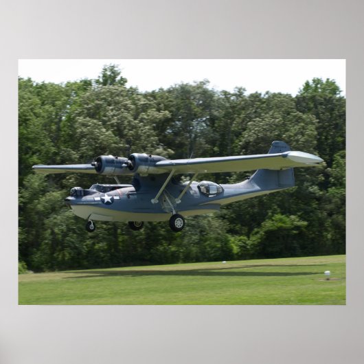 1943 Geconsolideerde PBY-5A "Catalina". Poster (Voorkant)