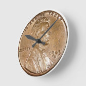 1943 Lincoln Head Copper Penny Ronde Klok (Hoek)