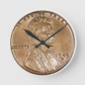 1943 Lincoln Head Copper Penny Ronde Klok (Voorkant)