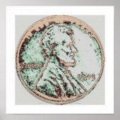 1943 Wheat Penny 2 Poster (Voorkant)