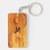 1944 2004 Fire Aries zodiac Birthday K Sleutelhanger (achterkant)