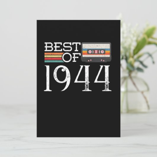 1944  76 e Birthday Jubileum Gift Kaart (Staand voorkant)