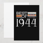 1944  76 e Birthday Jubileum Gift Kaart (Voorkant / Achterkant)