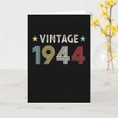  1944 80ste verjaardag Gift 80 jaar oud Kaart (Gele Bloem)