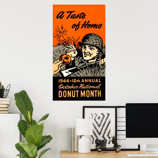 1944 Donut Poster (Thuiskantoor)