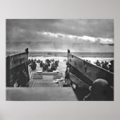 1944 Invasion of Normandy Omaha Beach Poster (Voorkant)