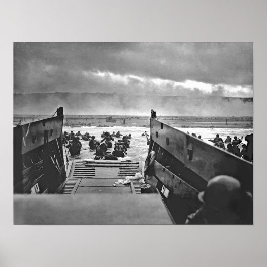 1944 Invasion of Normandy Omaha Beach Poster (Voorkant)