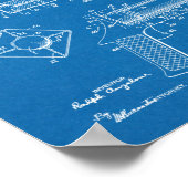 1944 Kunsttekening met patentbundel voor flessenba Poster (Hoek)