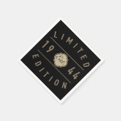 1944 Limited Edition 80th Verjaardag Servet (Hoek)