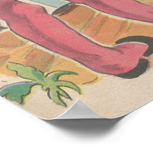 1944 Nursery Rhyme Book afbeelding Poster (Hoek)