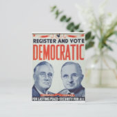 1944 Roosevelt - Truman Briefkaart (Staand voorkant)