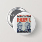 1944 Roosevelt - Truman Ronde Button 5,7 Cm (Voorkant /achterkant)