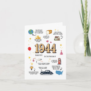 1944 Verjaardag Kaart voor papa of mama