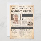  1945 80ste Verjaardag Poster - Gepersonaliseerde  Feestdagenkaart (Voorkant)