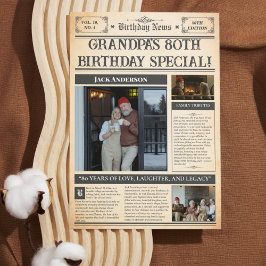 1945 80ste Verjaardag Poster - Gepersonaliseerde Feestdagenkaart