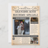  1945 80ste Verjaardag Poster - Gepersonaliseerde  Feestdagenkaart (Voorkant)