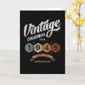 1945 Bday tot in de perfectie 76ste verjaardag Kaart (Gele Bloem)