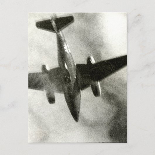 1945 Definitieve vlucht van ME-262 Briefkaart (Voorkant)