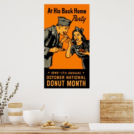 1945 Donut Poster (Keuken)