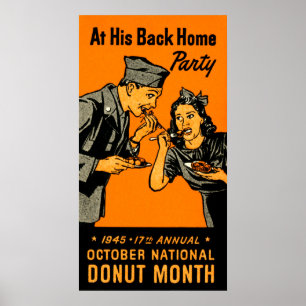 1945 Donut Poster