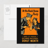1945 Donut Poster Briefkaart (Voorkant / Achterkant)