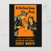 1945 Donut Poster Briefkaart (Voorkant)