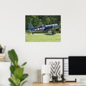 1945 Goodyear FG-1D Corsair. Poster (Thuiskantoor)