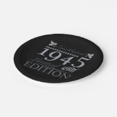 1945 Limited Edition 80ste verjaardag Papieren Bordje (Gekanteld)