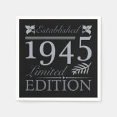 1945 Limited Edition 80ste verjaardag Servet (Voorkant)