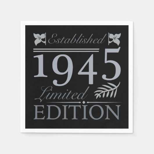 1945 Limited Edition 80ste verjaardag Servet (Voorkant)