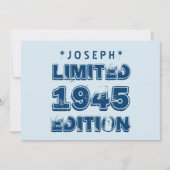 1945 of 1945 jaar of 2010 Limited Edition 70th V3Z Kaart (Voorkant)