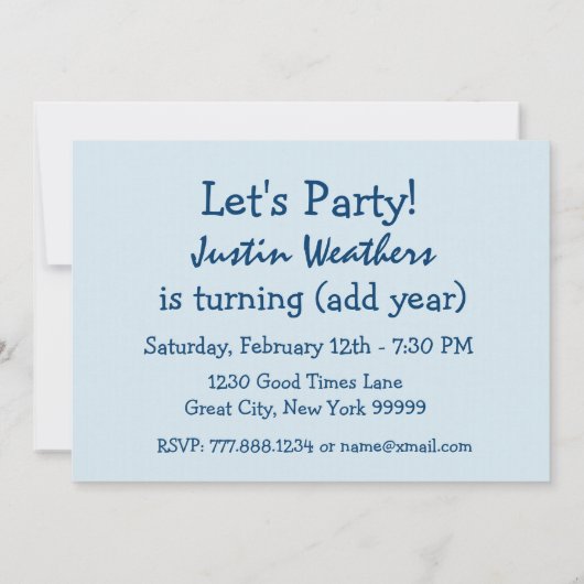 1945 of 1945 jaar of 2010 Limited Edition 70th V3Z Kaart (Achterkant)