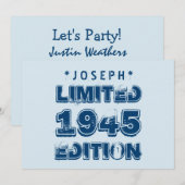 1945 of 1945 jaar of 2010 Limited Edition 70th V3Z Kaart (Voorkant / Achterkant)