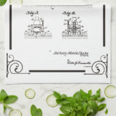 1945 Patenttekening voor vissersboten Theedoek (Gevouwen)