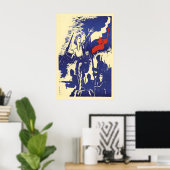 1945 Poster SFR Joegoslavië Partizanen Josip Broz (Thuiskantoor)