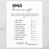 1945 Price is Right Game Flyer (Voorkant)