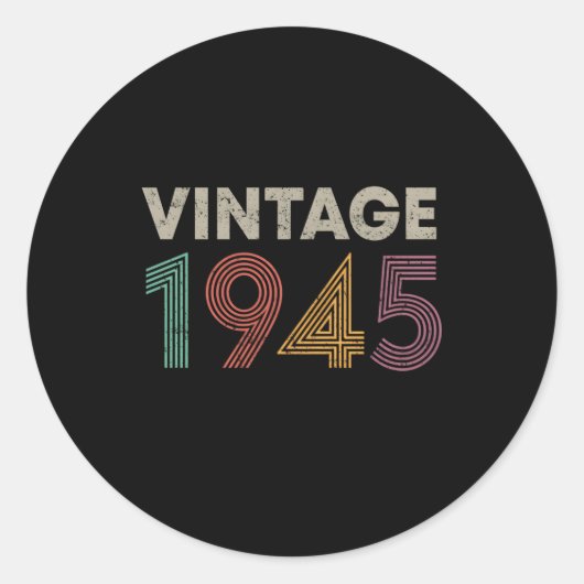 1945 RONDE STICKER (Voorkant)