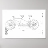 1945 Schwinn Bicycle Patent Art-afdrukken Poster (Voorkant)